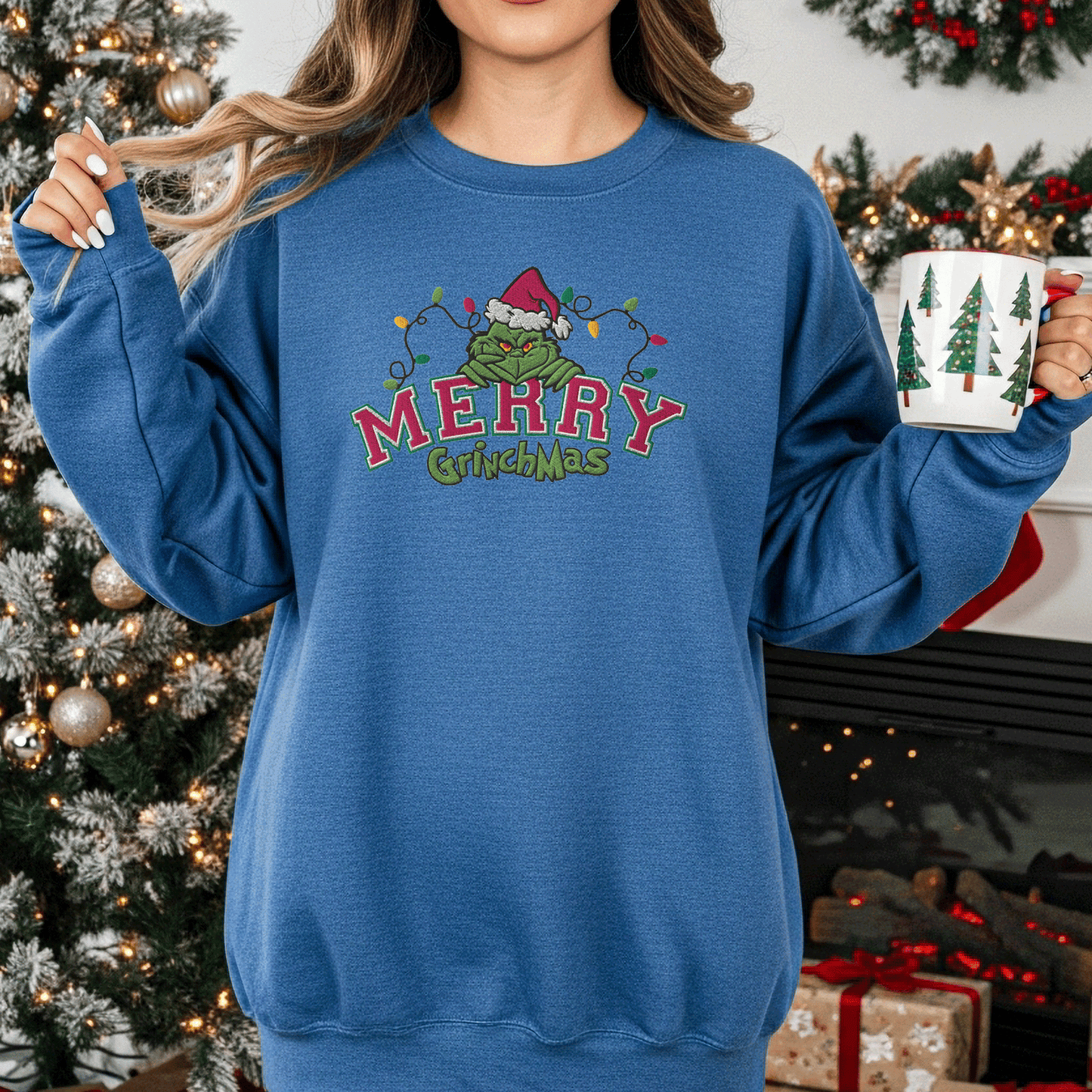 EMBROIDERED) Grinchmas Sweatshirt