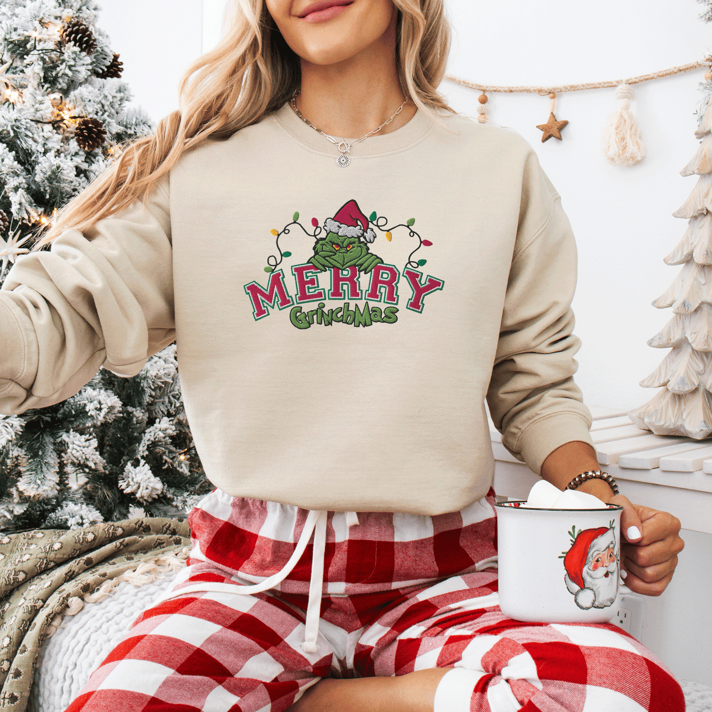 EMBROIDERED) Grinchmas Sweatshirt