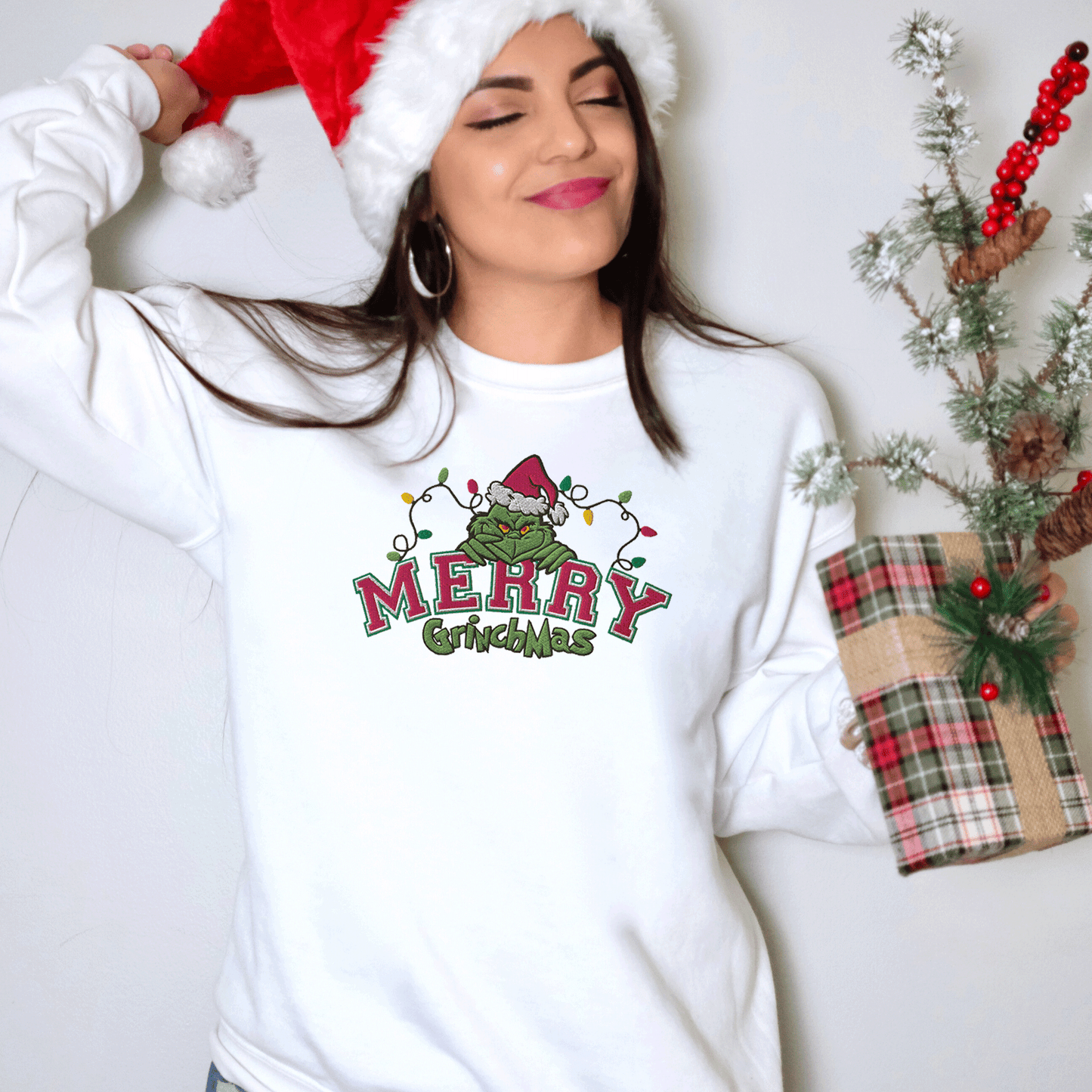 EMBROIDERED) Grinchmas Sweatshirt